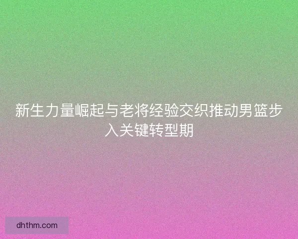 新生力量崛起与老将经验交织推动男篮步入关键转型期